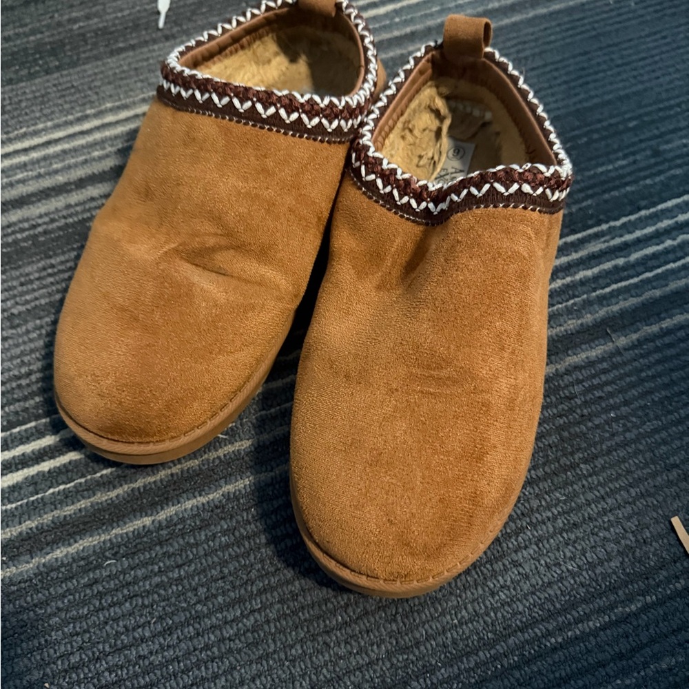 Brown Suede Slip-On Shoes